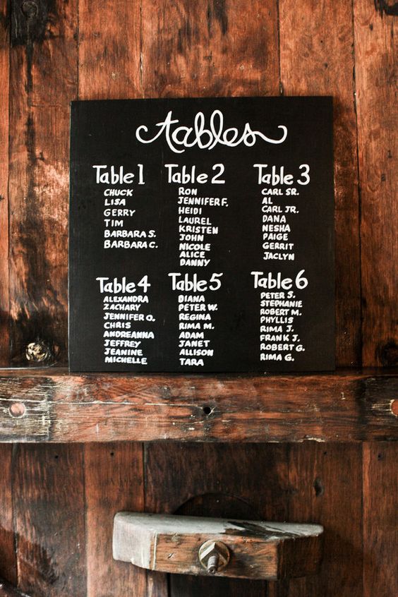 winter barn table seating chart