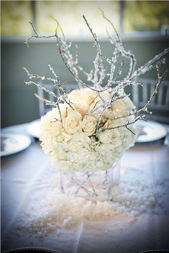 winter wedding centerpieces ideas