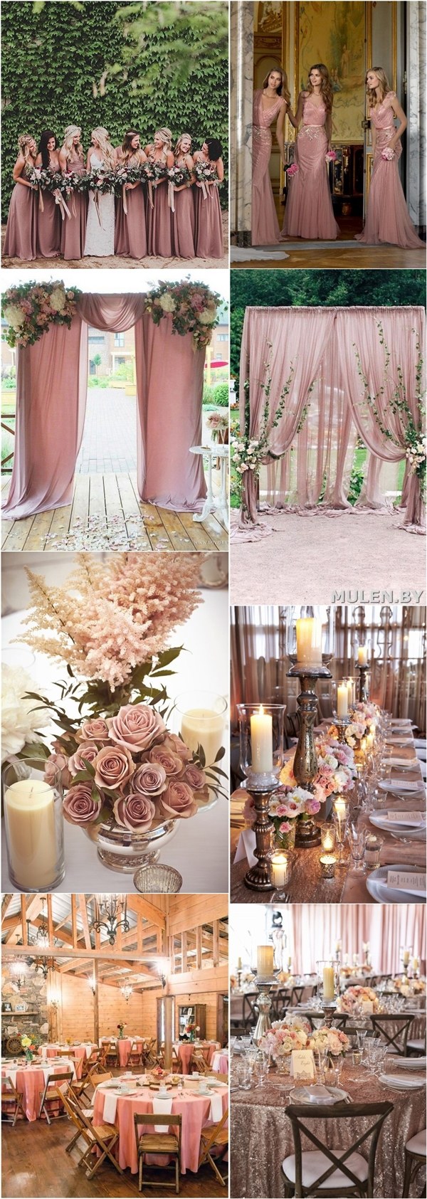 Dusty rose wedding ideas