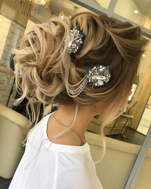 Elstiles Long Wedding Updo Hairstyles