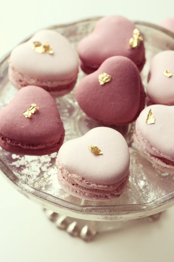 Heart shaped Valentine macaron