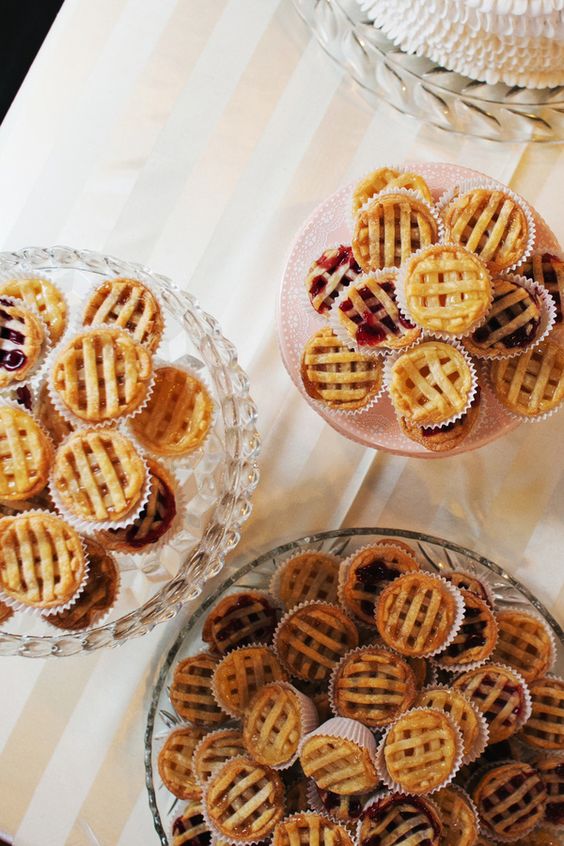 Mini wedding pies