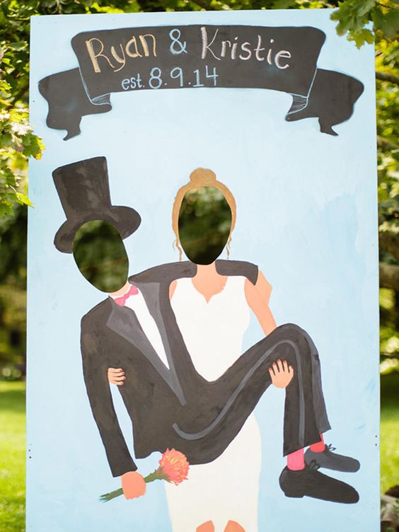 funky wedding photo booth