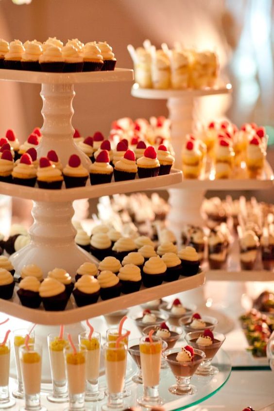 mini cupcakes and desserts