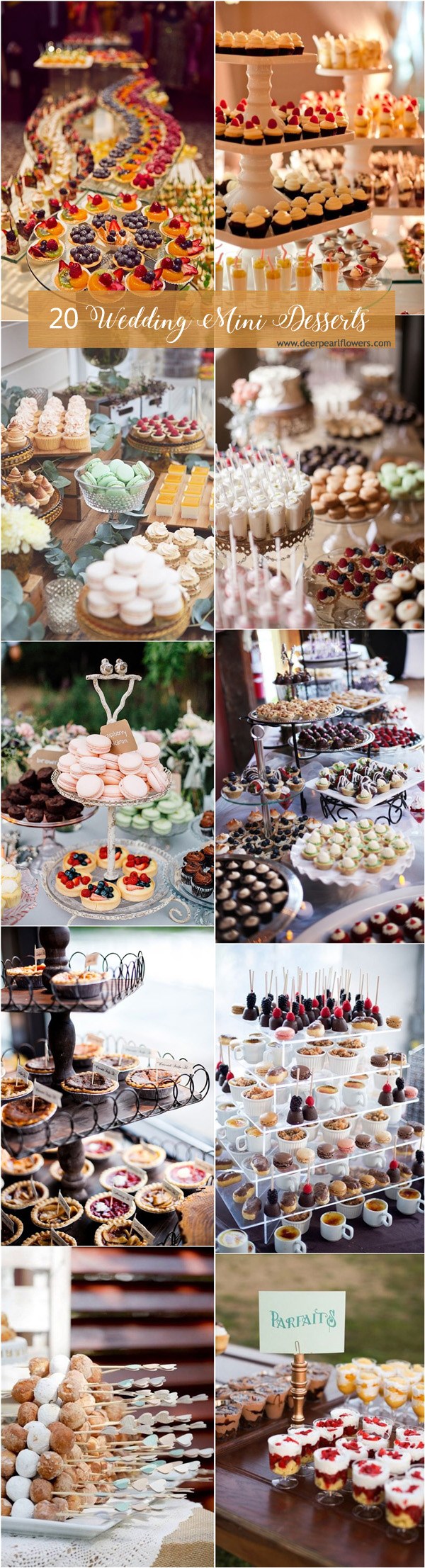 mini wedding dessert ideas