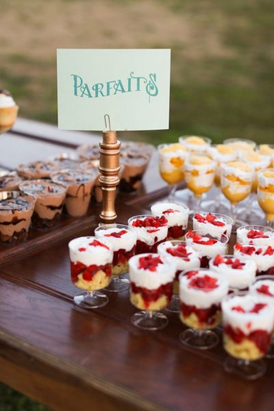 mini wedding parfaits