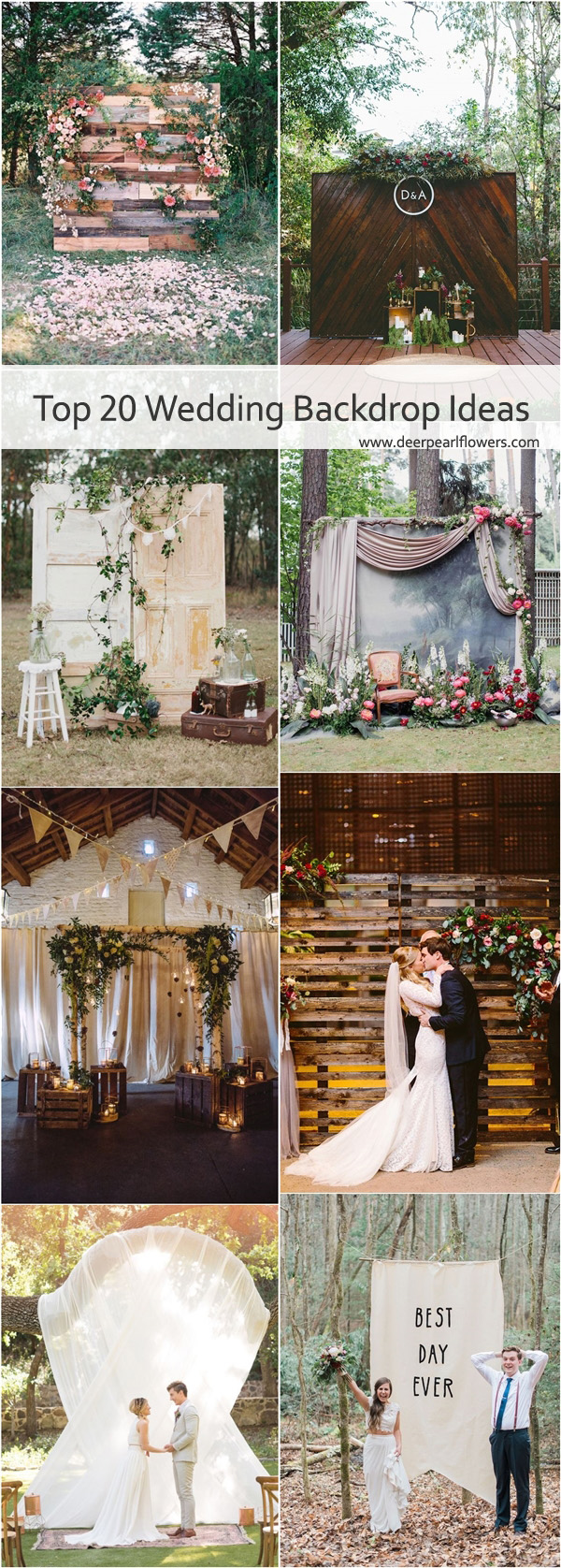 unique wedding ideas - wedding backdrop ideas