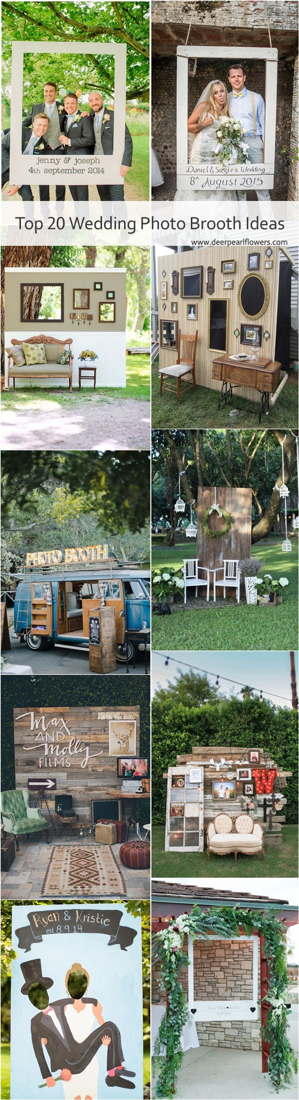 unique wedding photo booth decor ideas