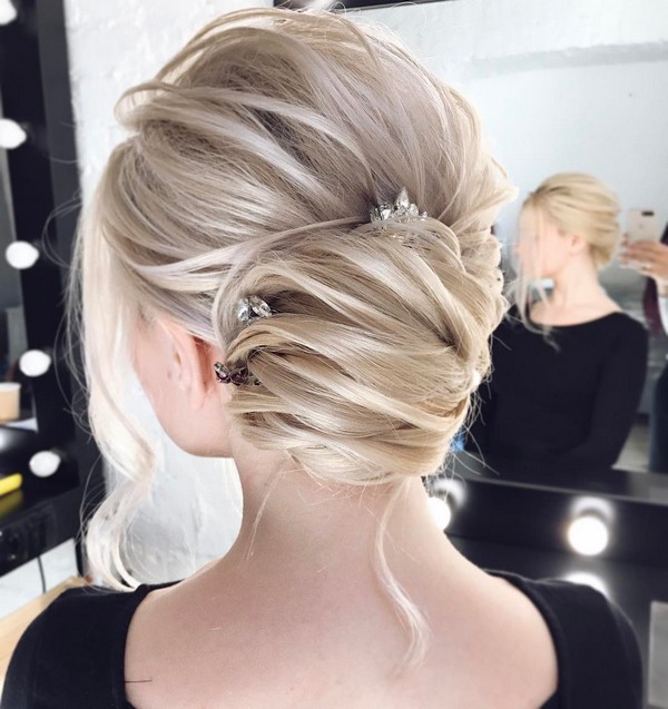 Long wedding updo hairstyles from tonyastylist 