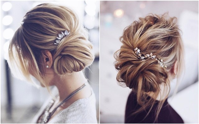 Long wedding updo hairstyles from tonyastylist