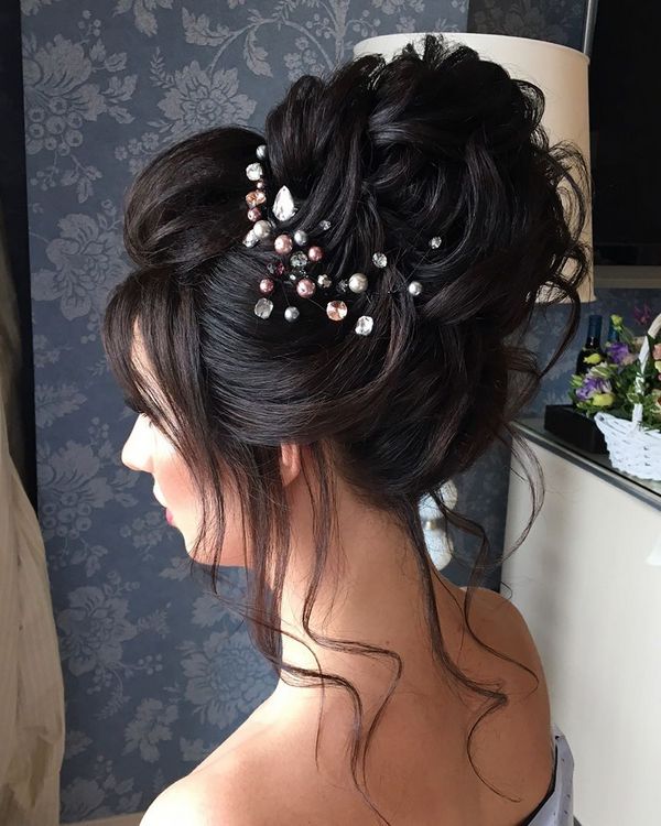 Long wedding updos and hairstyles from Elstile 