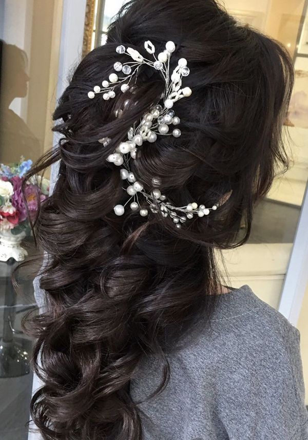 Long wedding updos and hairstyles from Elstile 