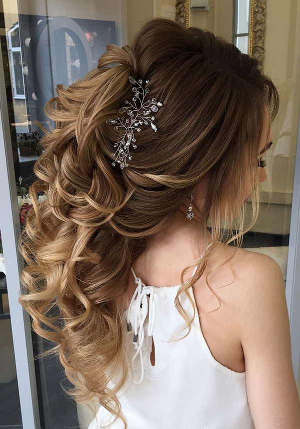 Long wedding updos and hairstyles from Elstile 