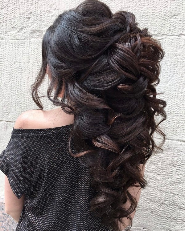 Long wedding updos and hairstyles from Elstile 