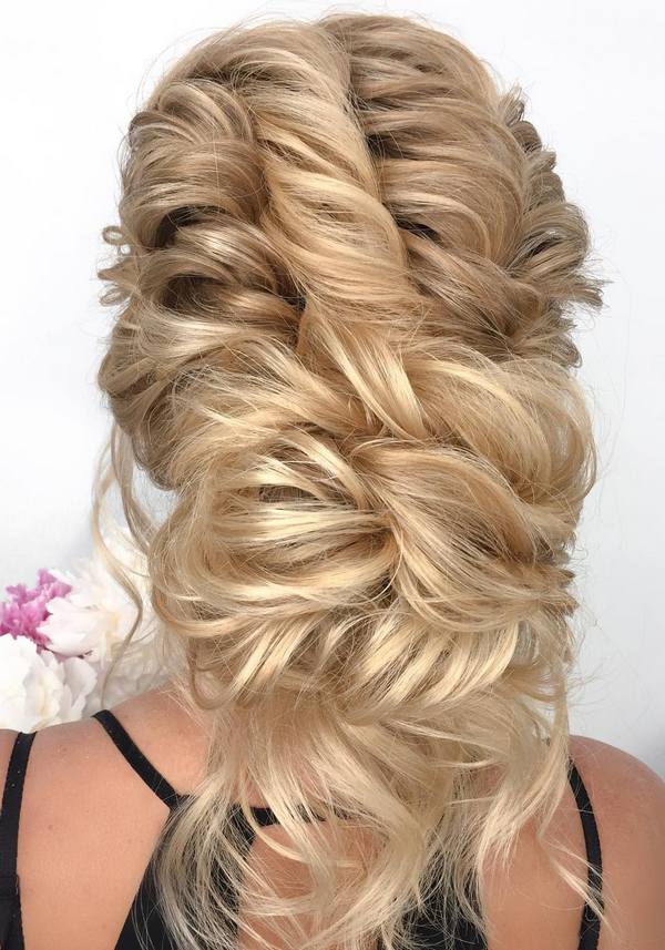 Long wedding updos and hairstyles from Elstile 