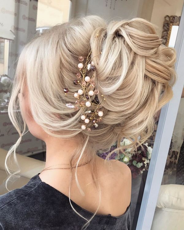 Long wedding updos and hairstyles from Elstile 