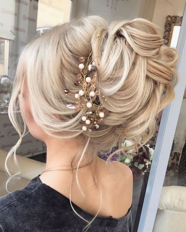 Long wedding updos and hairstyles from Elstile