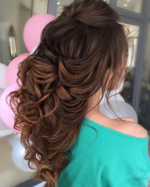 Long wedding updos and hairstyles from Elstile 