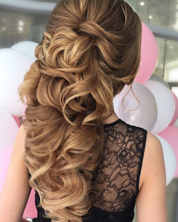 Long wedding updos and hairstyles from Elstile 