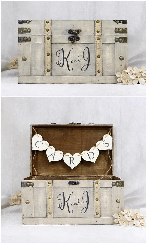 Vintage Wedding Card Box