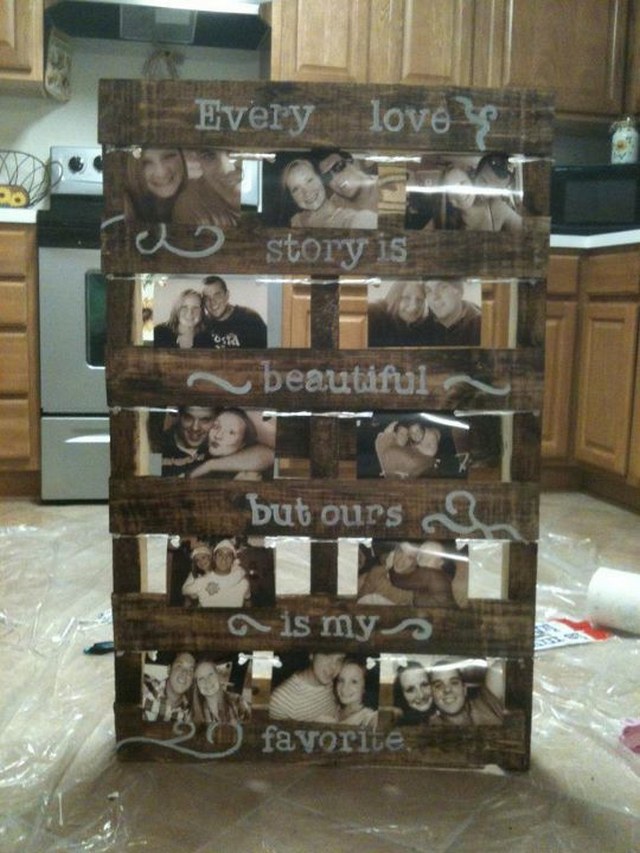 rustic wood pallet wedding decor