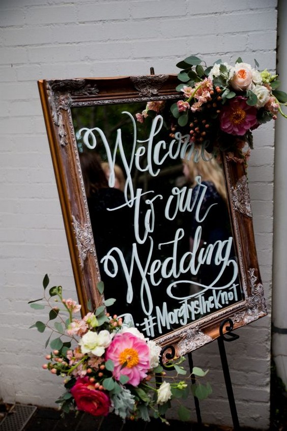 Calligraphy Welcome Sign