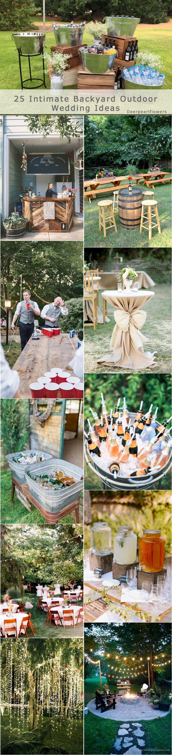 Intimate Backyard Outdoor Wedding Decor Ideas