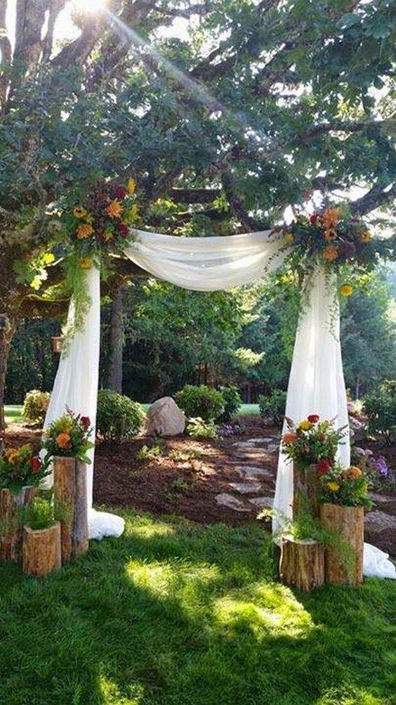 Intimate Backyard Outdoor Wedding Ideas