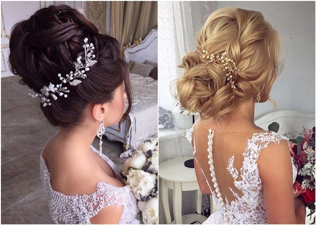 Long wedding updos and hairstyles from Elstile