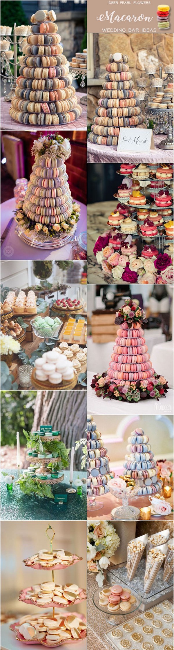 Macaron wedding dessert food bar ideas for wedding reception