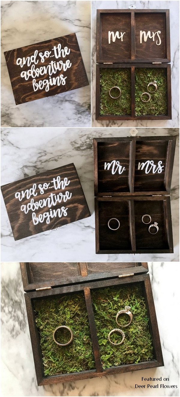 Personalized Wedding Ring Box