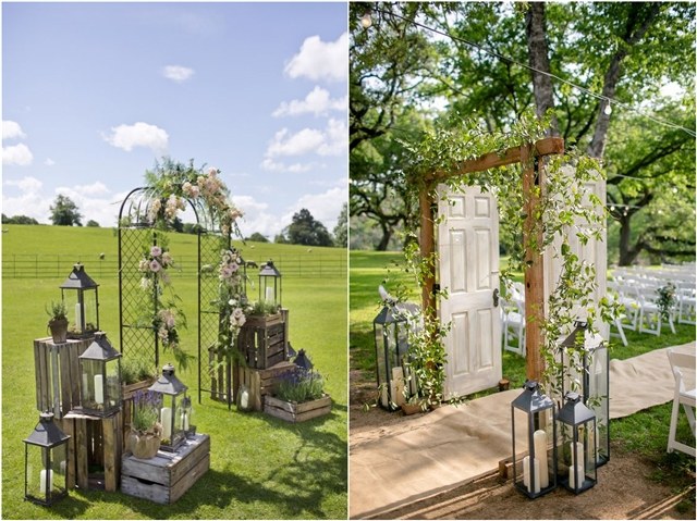 lantern wedding ceremony decor