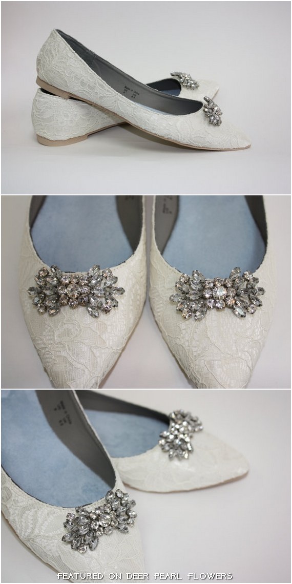 Lace Wedding Flat Shoes