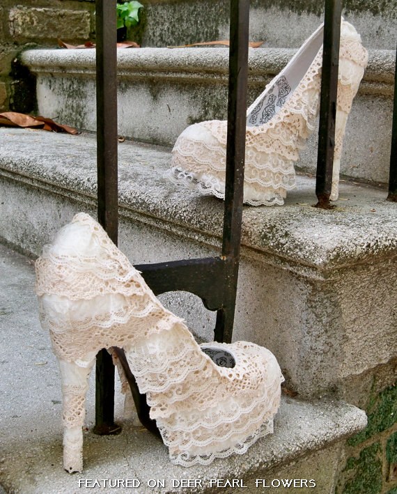 Romance Lace Wedding Shoes