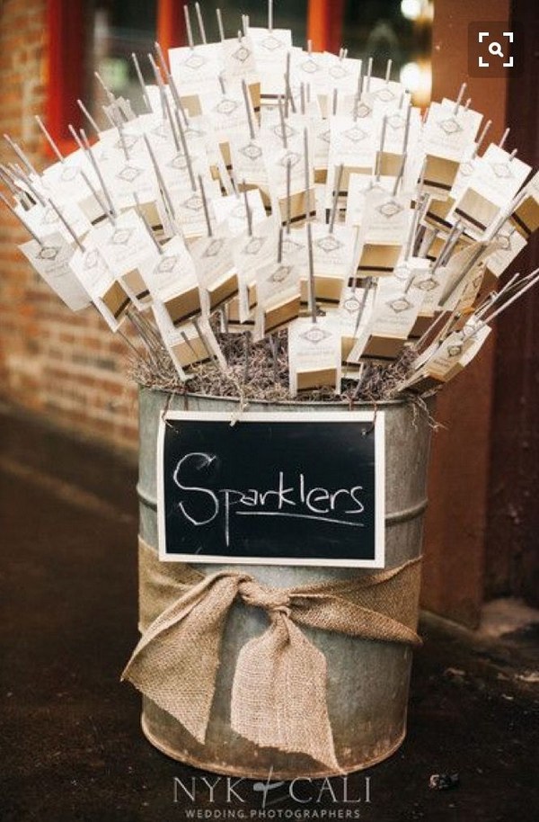 Sparklers Creative Send-Off Ideas Wedding Reception