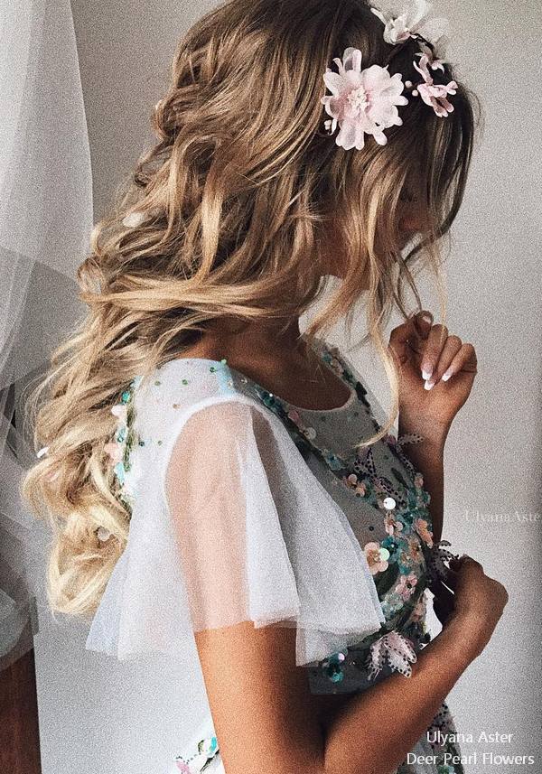 Ulyana Aster Long Wedding Hairstyles