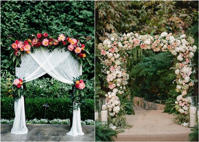 floral wedding arch