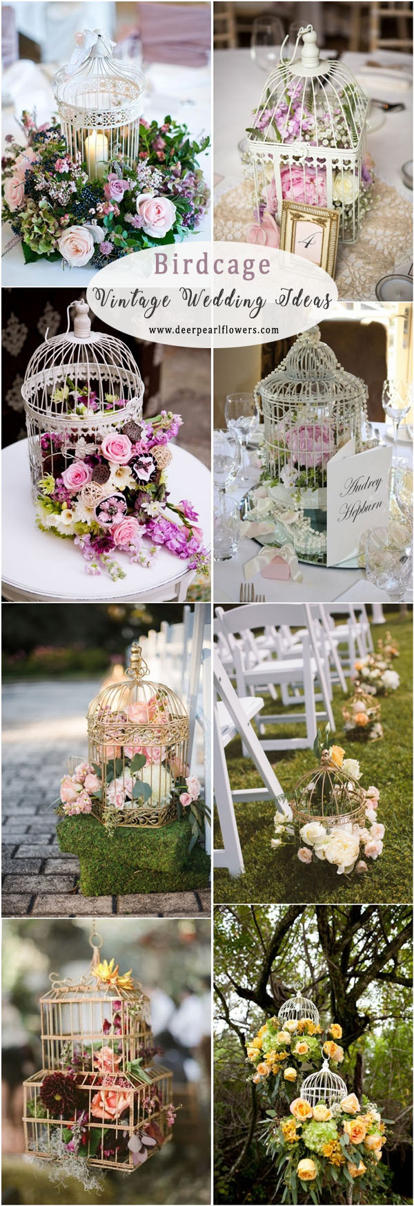 vintage birdcage wedding ideas