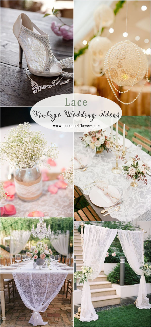 vintage lace wedding ideas