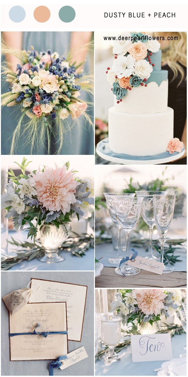 9 Ultimate Dusty Blue Color Combinations For Wedding Wednova Blog