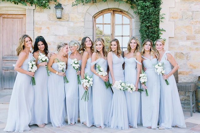 dusty blue bridesmaid dresses