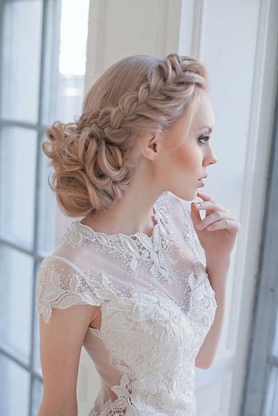 Art4studio long braided wedding hairstyle