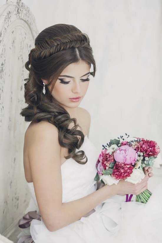 Art4studio long braided wedding hairstyle