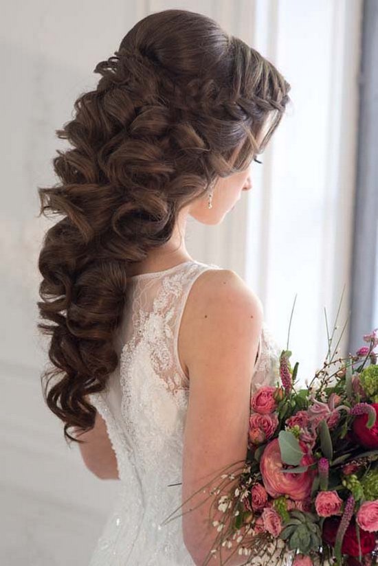 Art4studio long braided wedding hairstyle