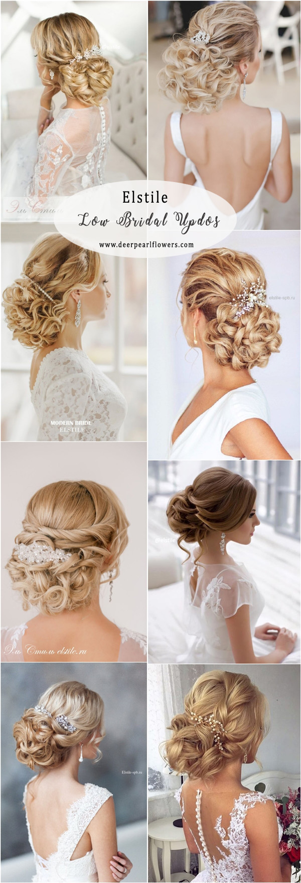 Elstile Long Low Wedding Updos