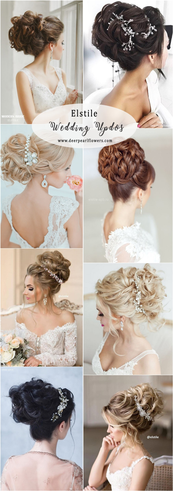 Elstile Long Wedding Updos