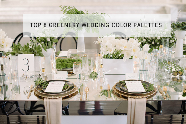 Greenry wedding color ideas