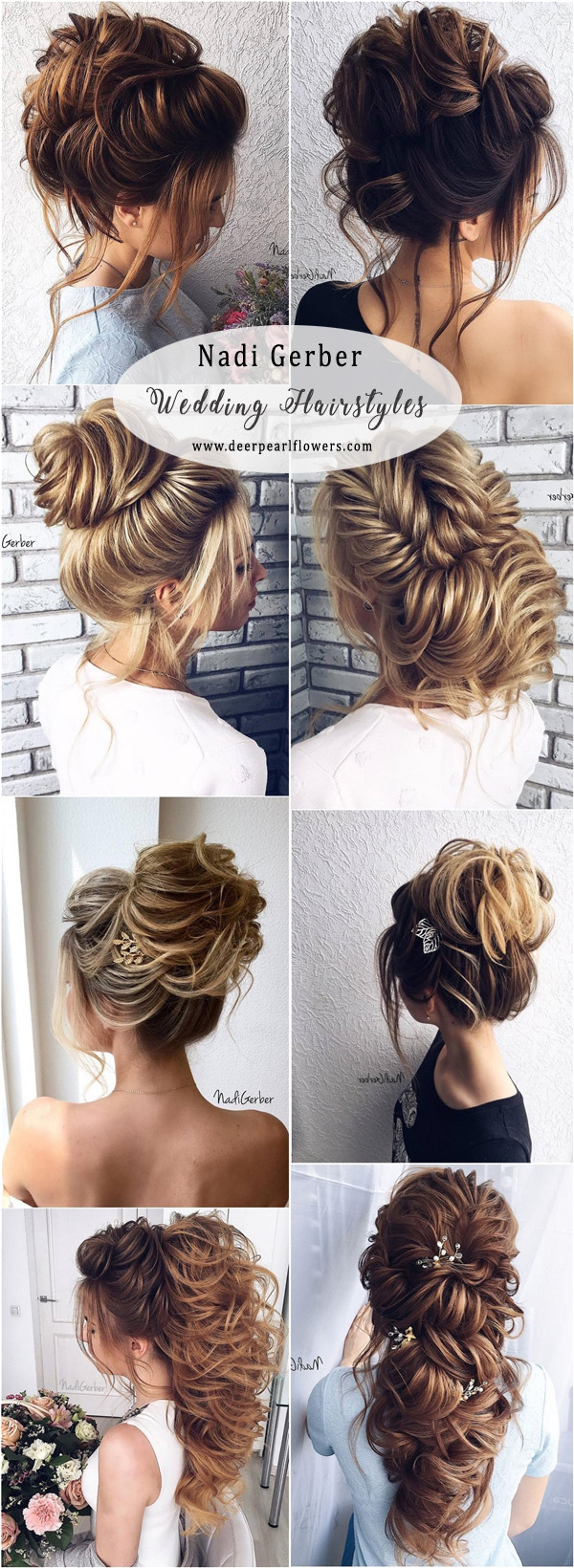 Nadi Gerber Long Bridal Hairstyles Updos for Wedding