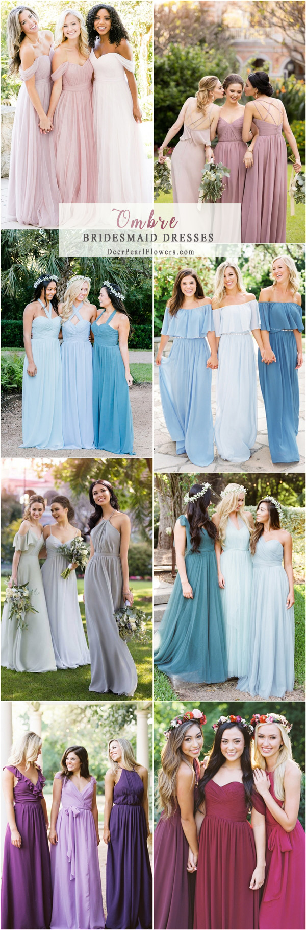 Ombre bridesmaid dresses 2018