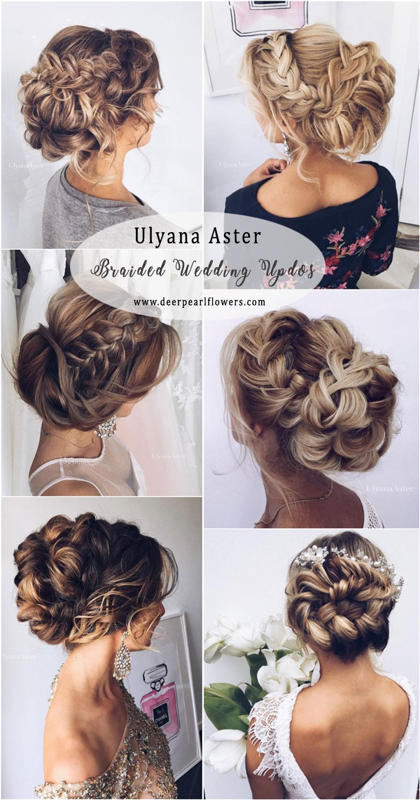 Ulyana Aster Long Braided Wedding Updo Hairstyles